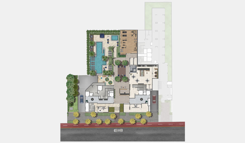 Haute Ibirapuera – implantação térreo