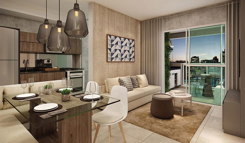 In Design Liberdade – Living de 65 m²