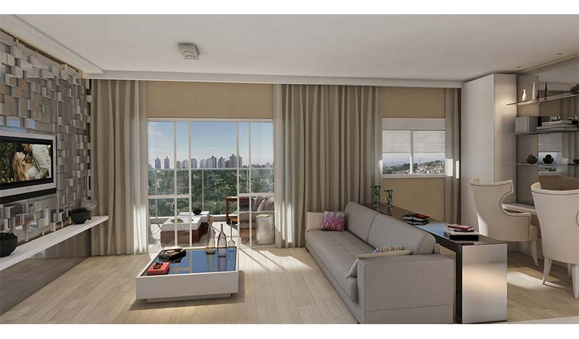 Jardins do Brasil Amazônia – Living de 116 m²