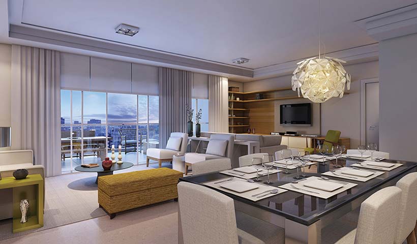 Jardins do Brasil Amazônia – Living de 170 m²