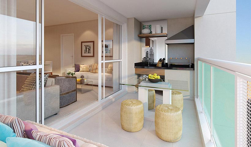 Jardins do Brasil Atlântica – Terraço de 110 m²