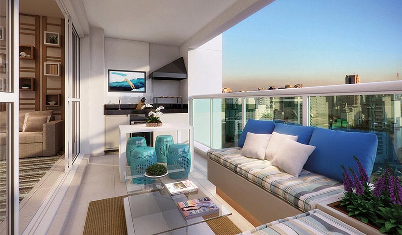 Jardins do Brasil Atlântica – Terraço de 90 m²