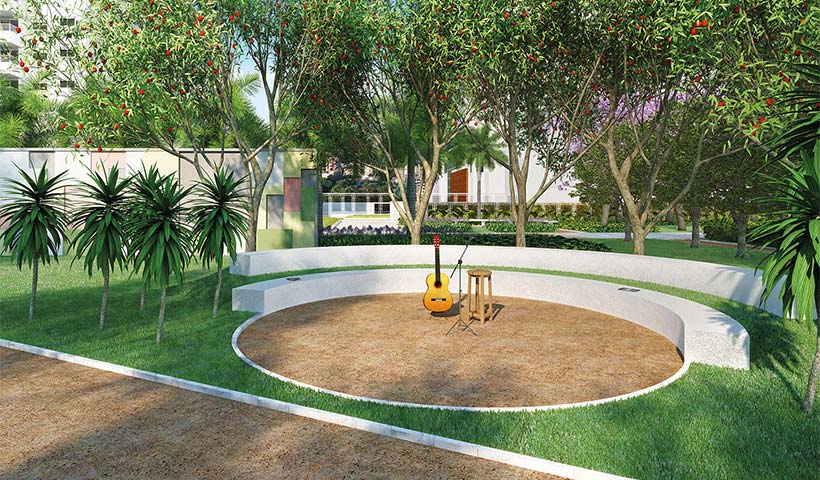 Jardins do Brasil Atlântica – Palco – Praça central