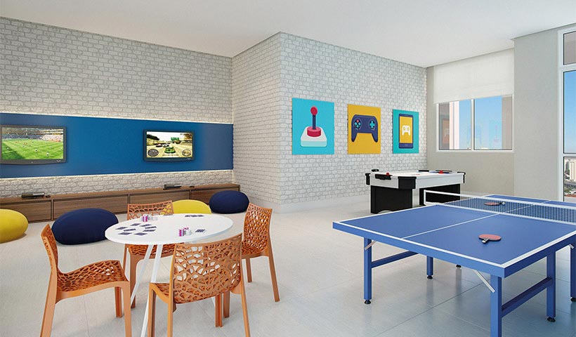 Jardins do Brasil Atlântica – Salão de jogos juvenil