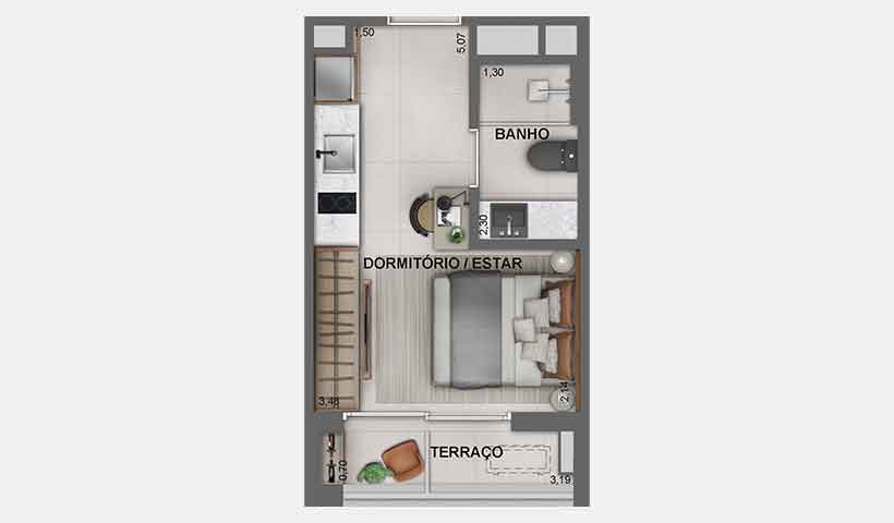 Jota Vila Mariana – Planta studio