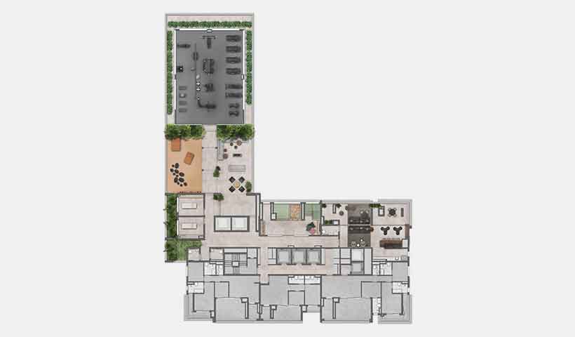 Jota Vila Mariana - Implantação do 11º andar