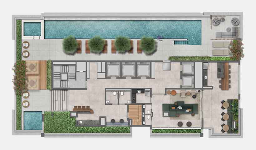 Jota Vila Mariana - Implantação do 28º andar