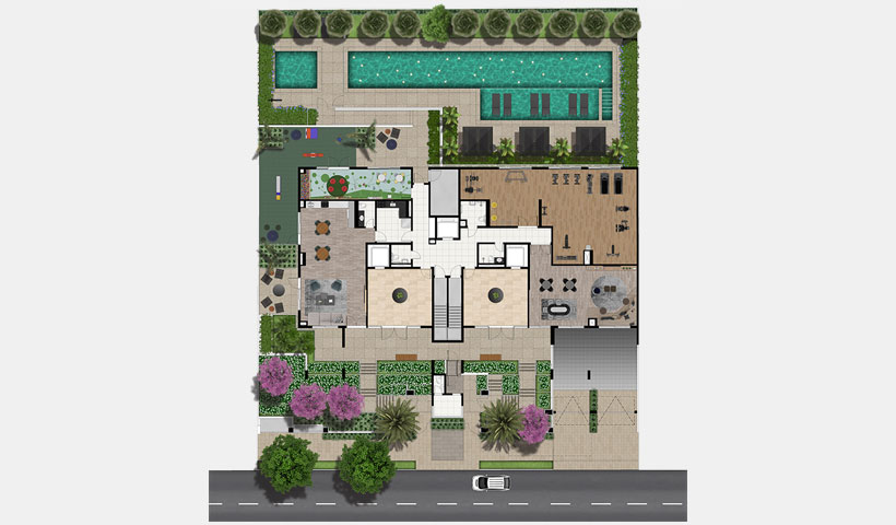 Le Jardin Ibirapuera – Implantação