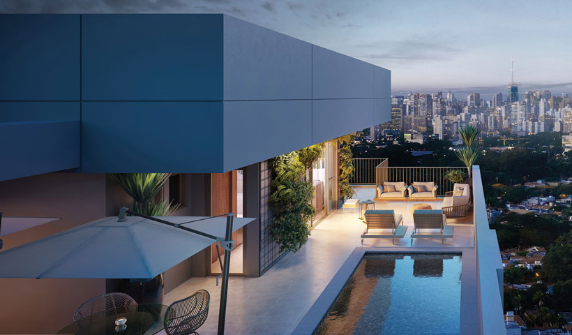 Pátrio Ibirapuera – Perspectiva Ilustrada do Voo Cobertura Duplex