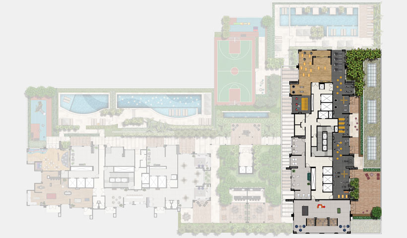 Reserva JB – Implantação Superior 6º pav. - Torre Royal Park