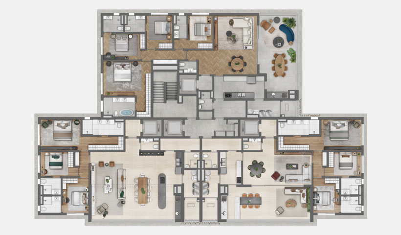 Lindenberg Alto de Pinheiros – Planta Pavimento Tipo