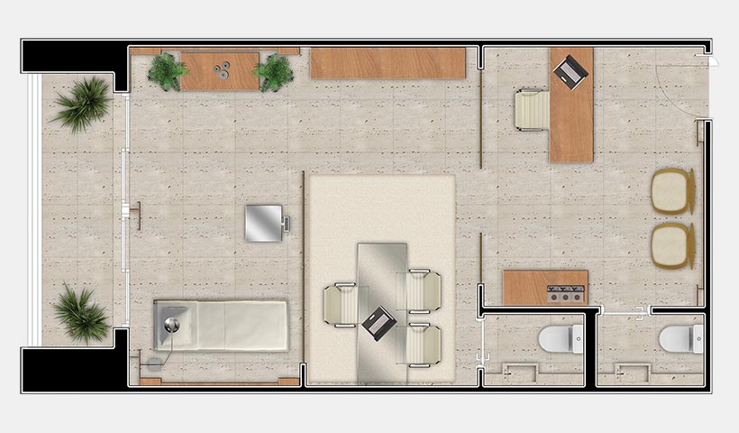 Trend Paulista – Planta do consultório