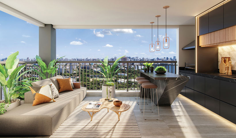 Emerald - Terraço do Apto. de 132 m²