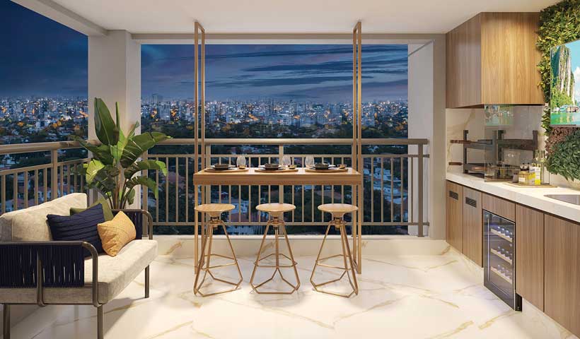 Tourmaline – Terraço do Apto. de 80 m²