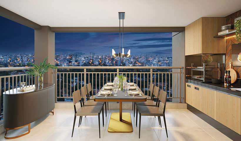 Tourmaline - Terraço do Apto. de 85 m²