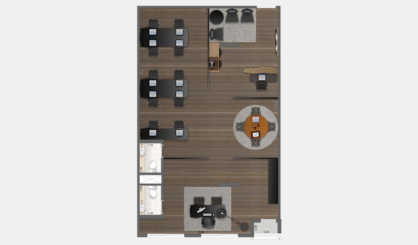 Z. Cotovia – Planta da agência de publicidade