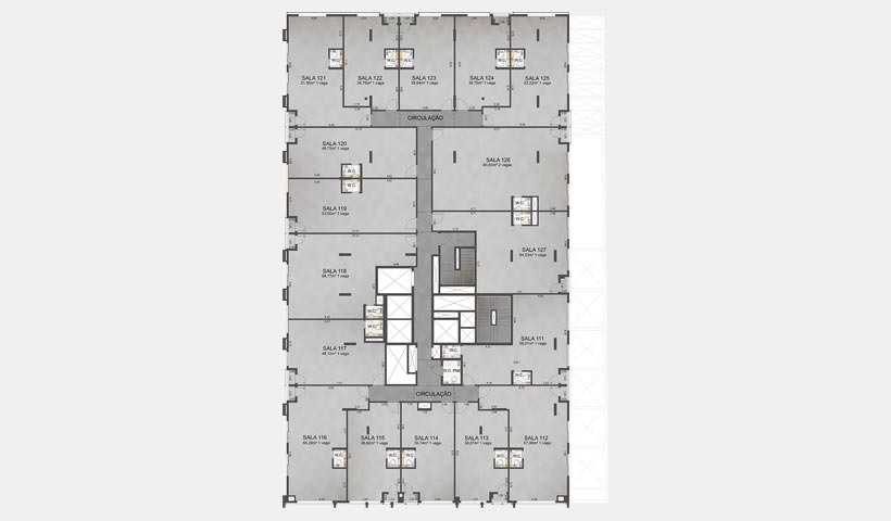 Z. Cotovia – Planta pavimento com opção de junção